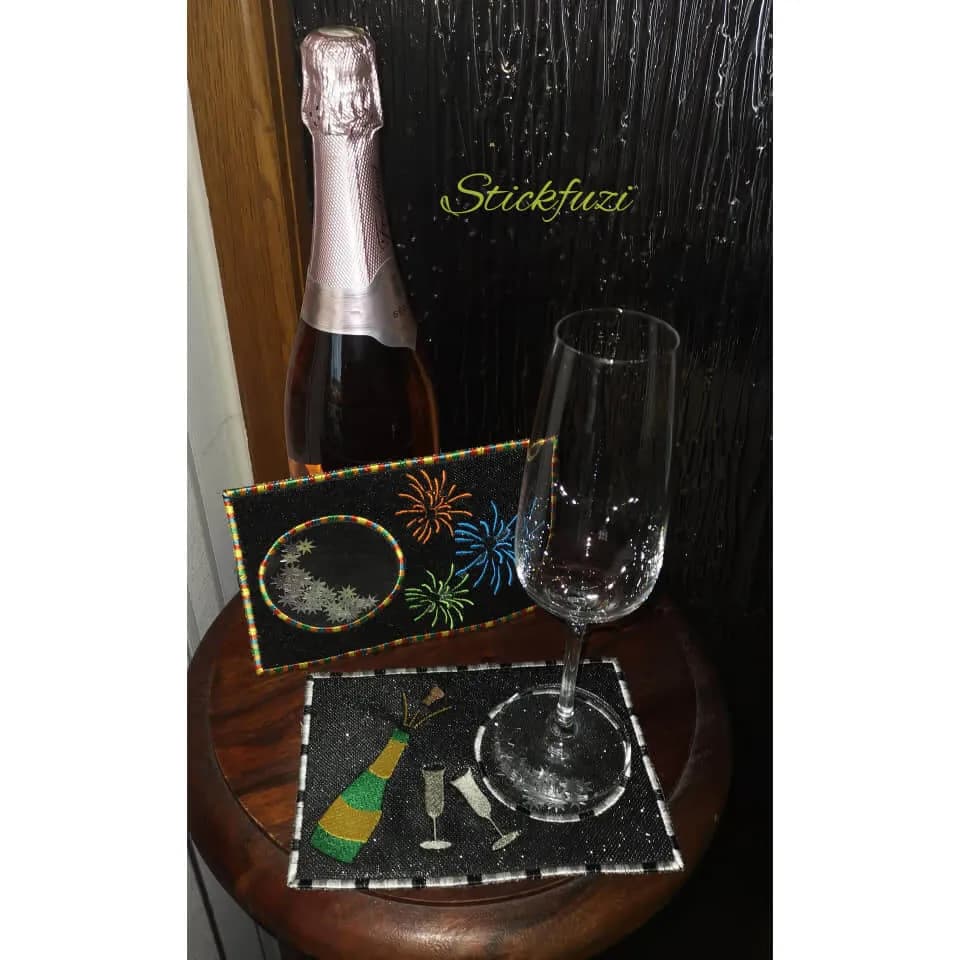 Stickdatei Silvester Set 6-teilig