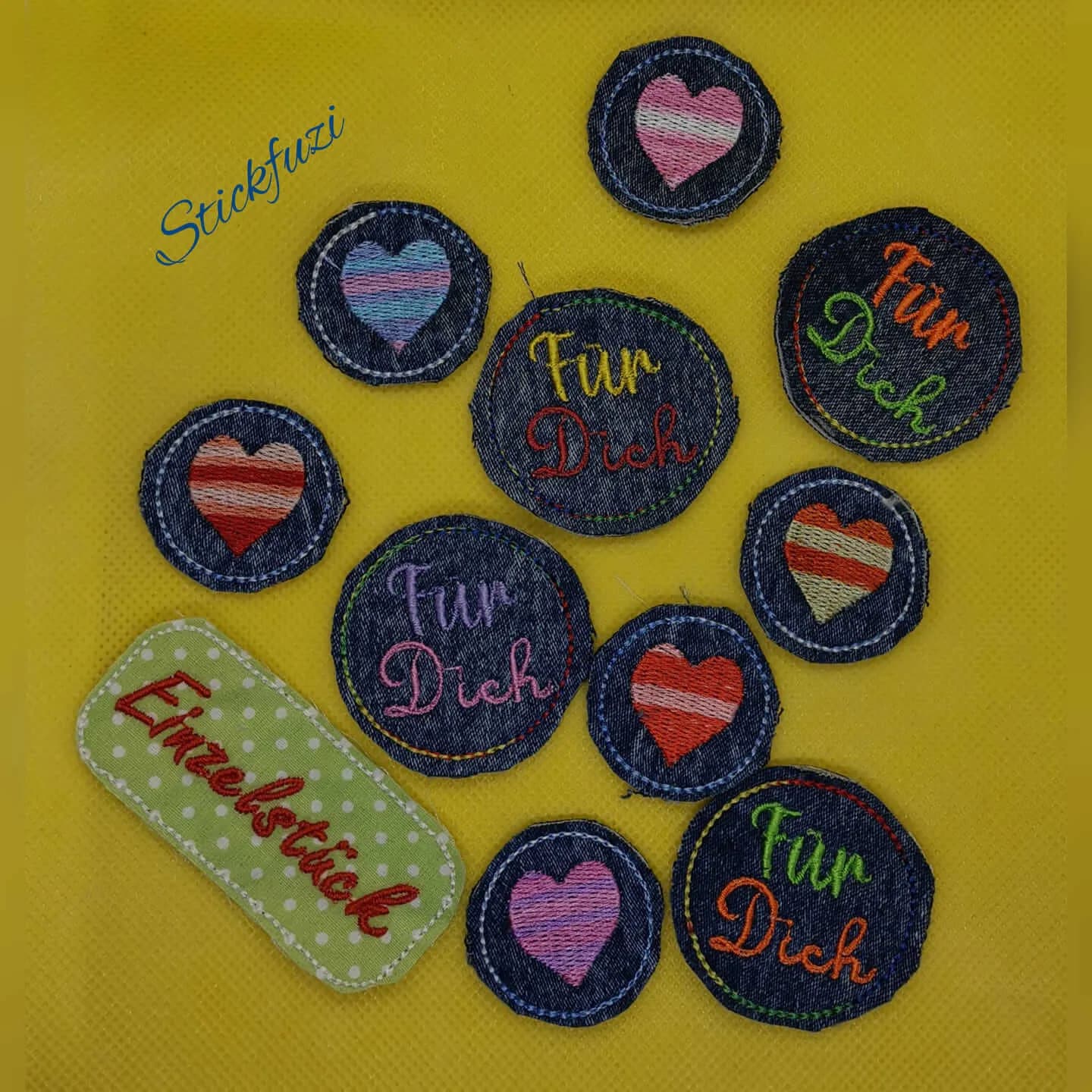 ITH Stickdatei Etiketten Set