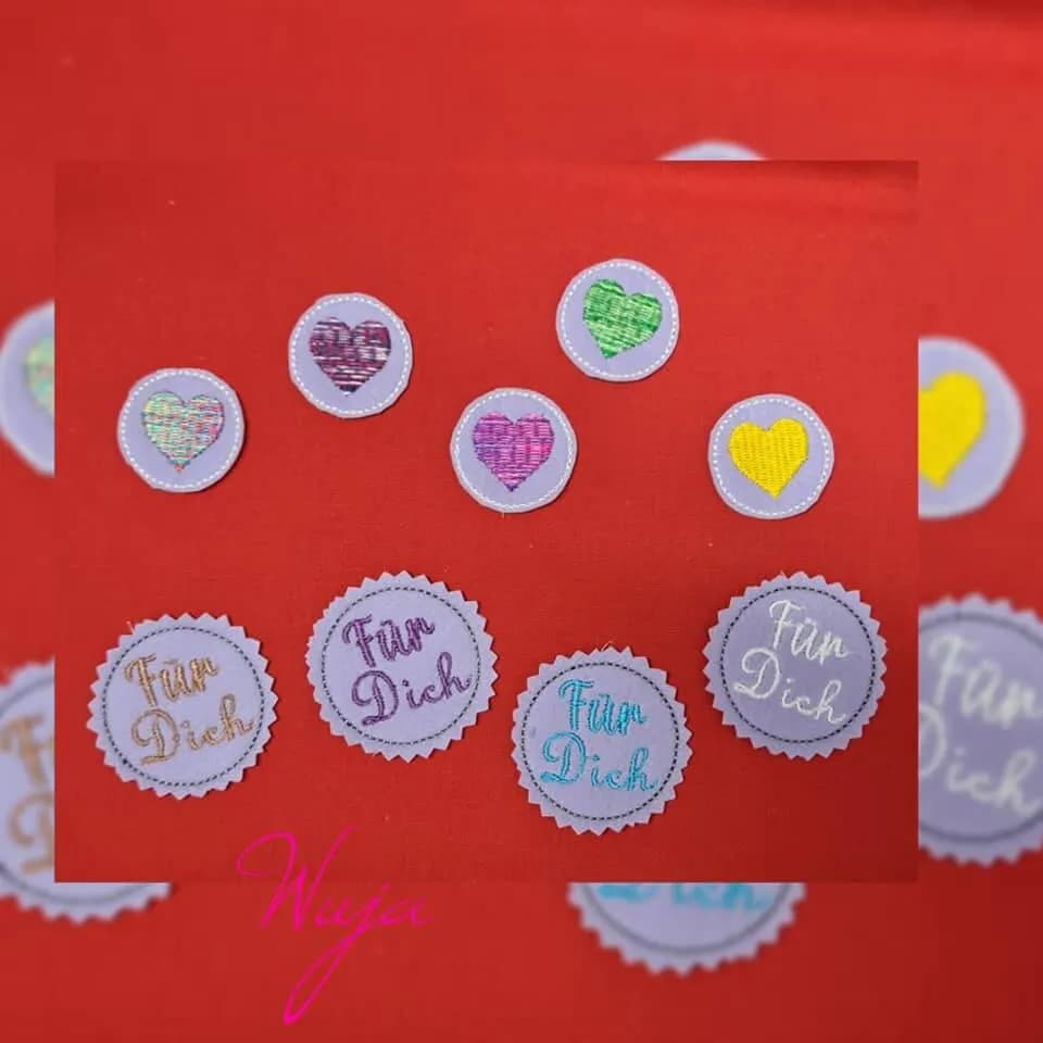 ITH Stickdatei Etiketten Set