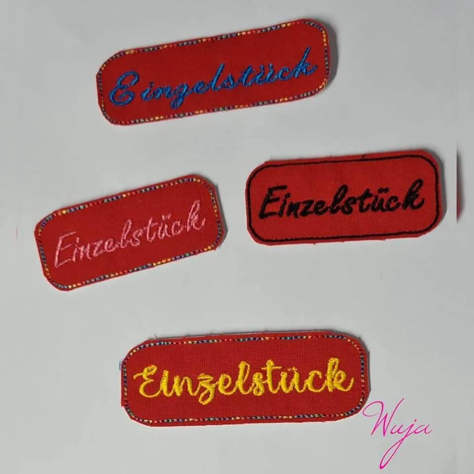 ITH Stickdatei Etiketten Set