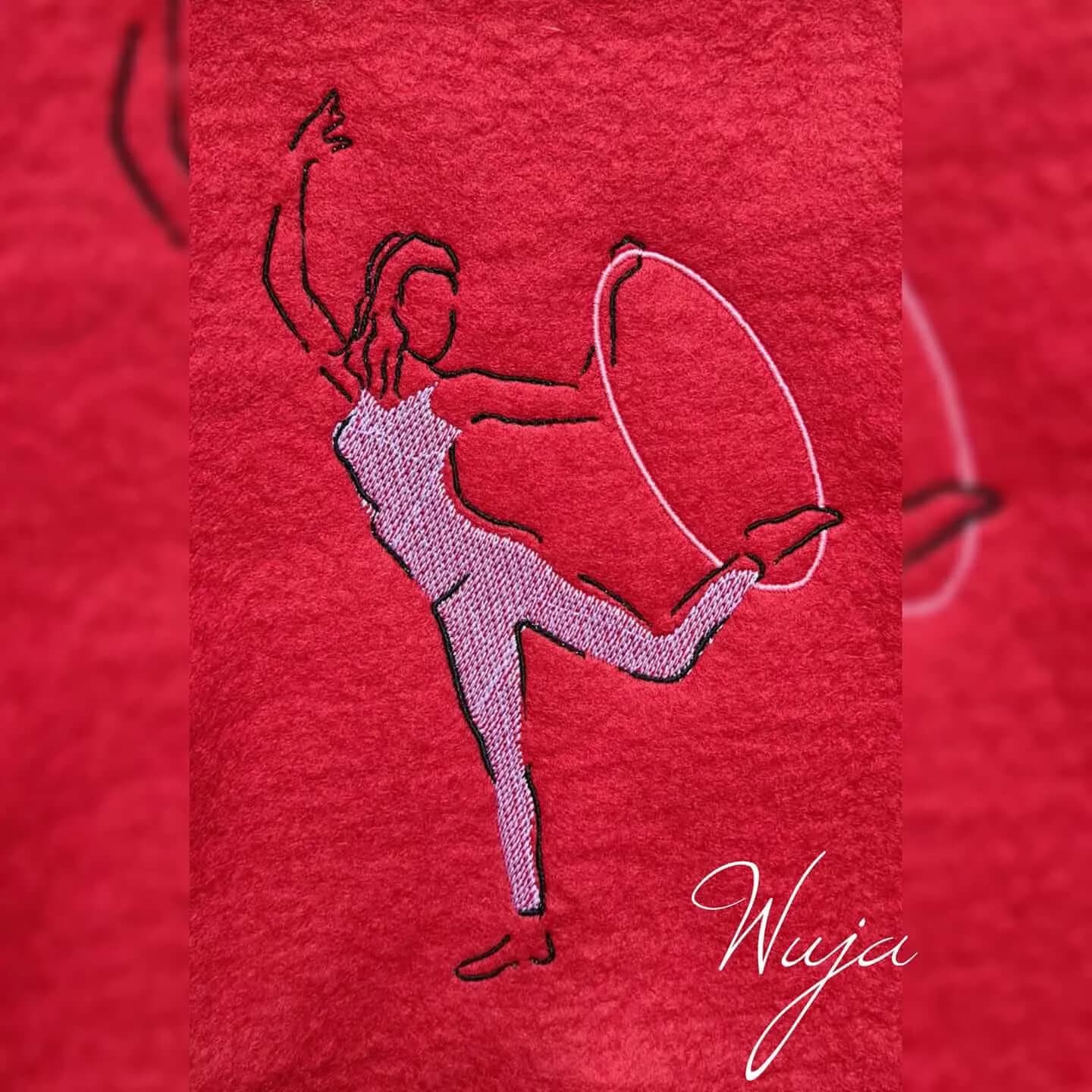 Stickdatei Tanzen mit Sprüchen