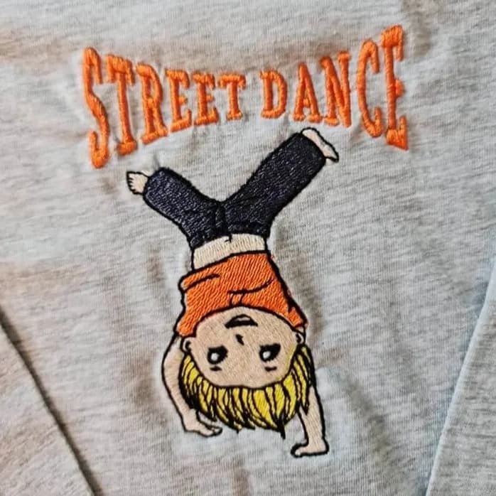 Stickdatei Tanzen mit Sprüchen Dance-Kids