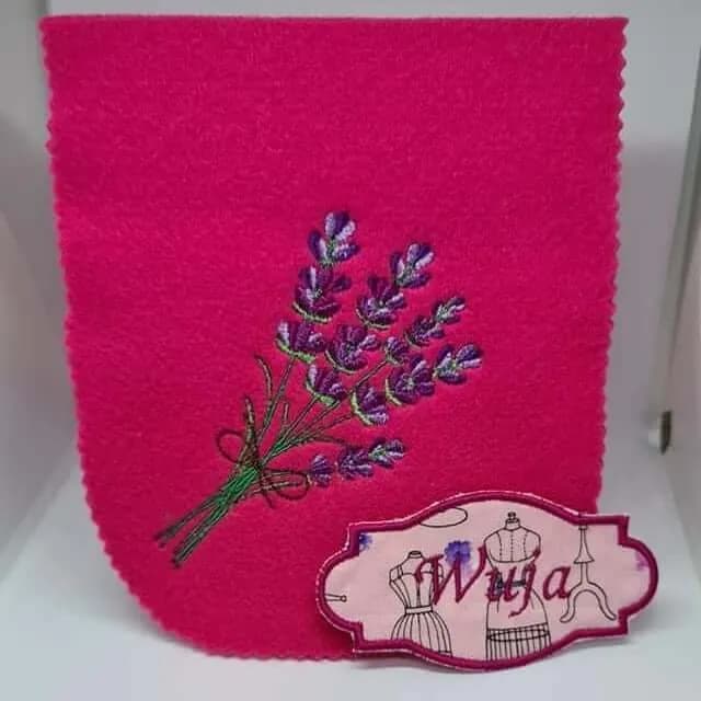 Stickdatei Lavendel Blumen Set