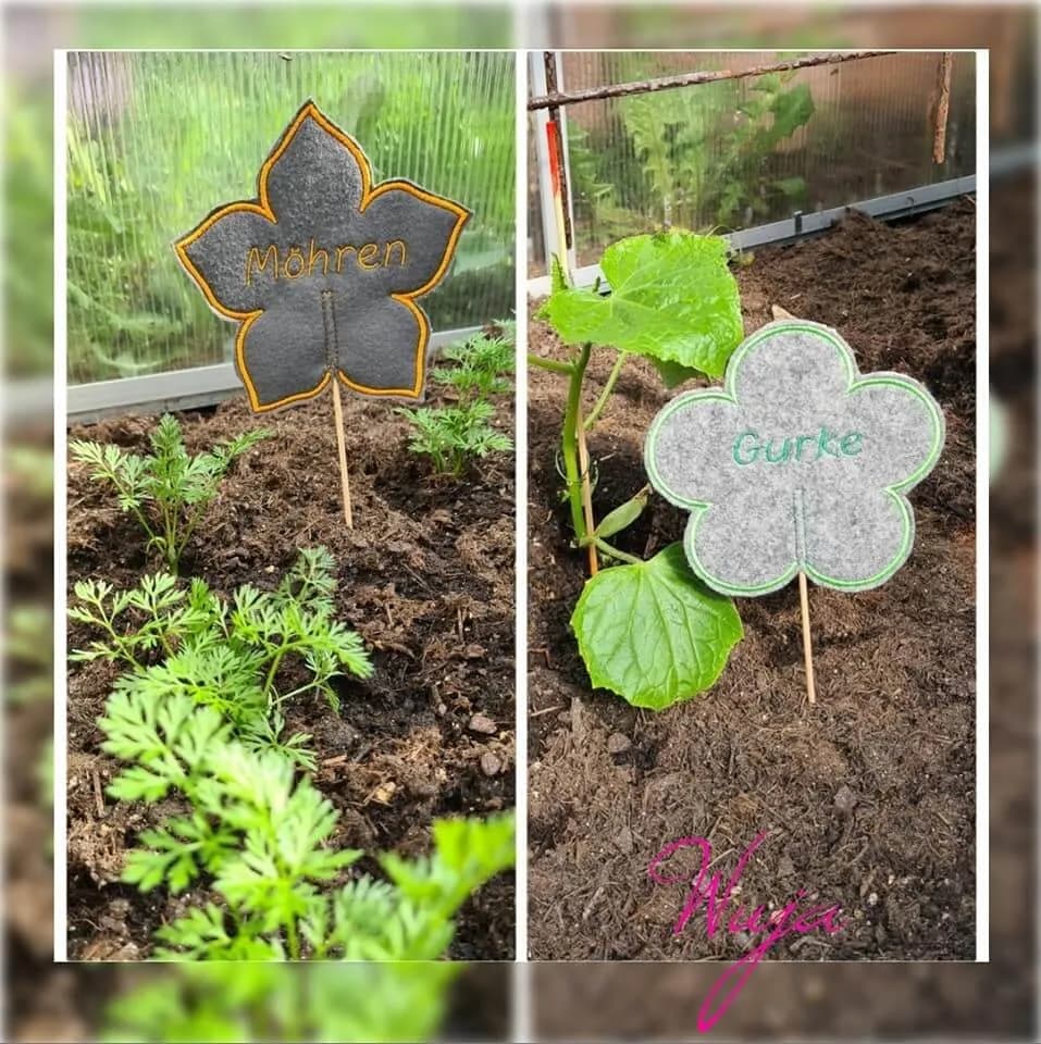 ITH Stickdatei Stabfiguren Gemüse 10-teilig