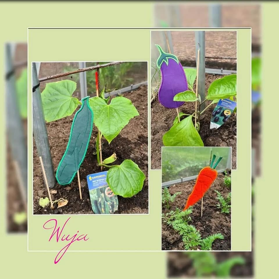 ITH Stickdatei Stabfiguren Gemüse 10-teilig