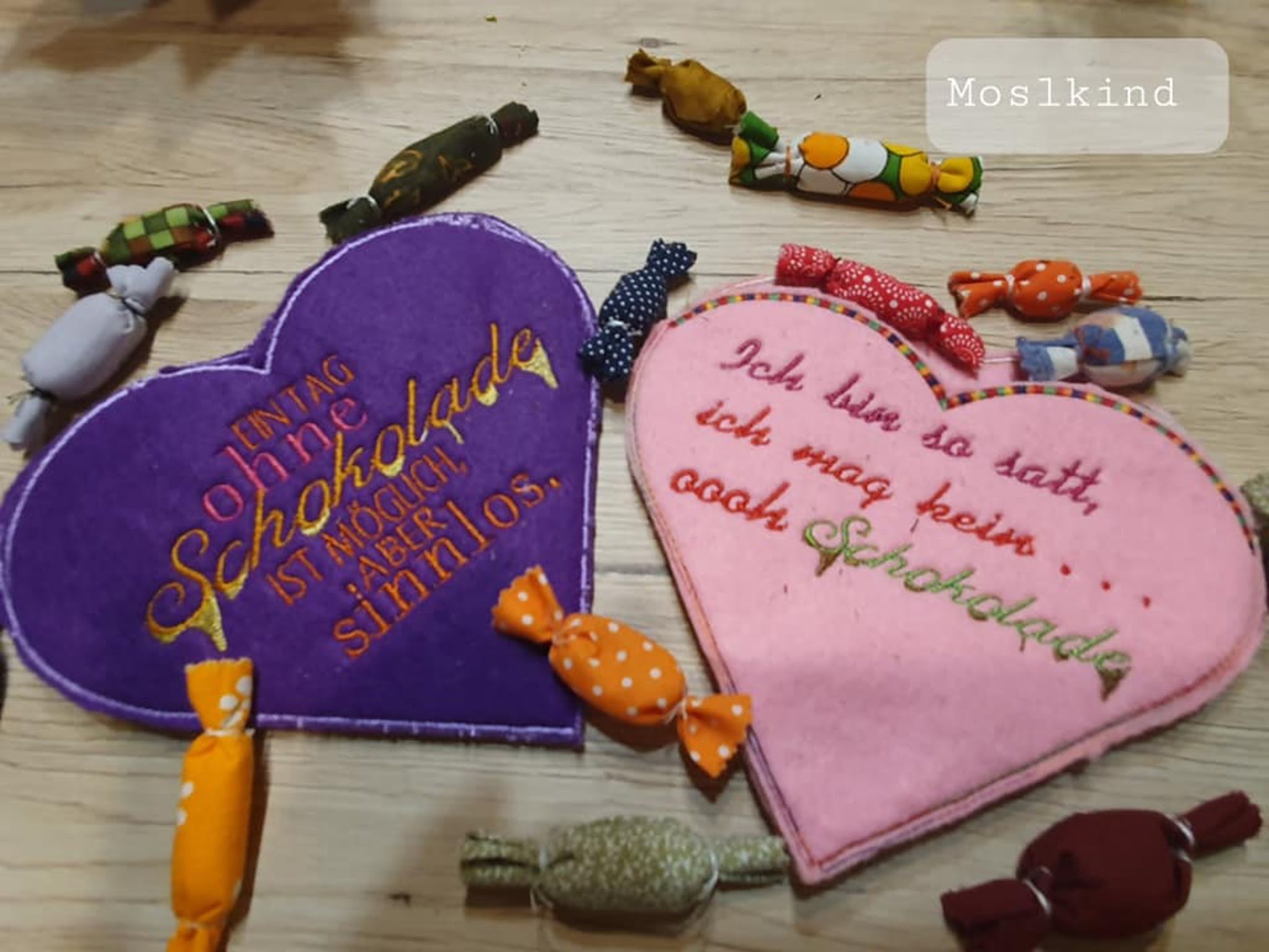 Schokoladen-Sprüche Stickdatei Mega Set | stiXXie