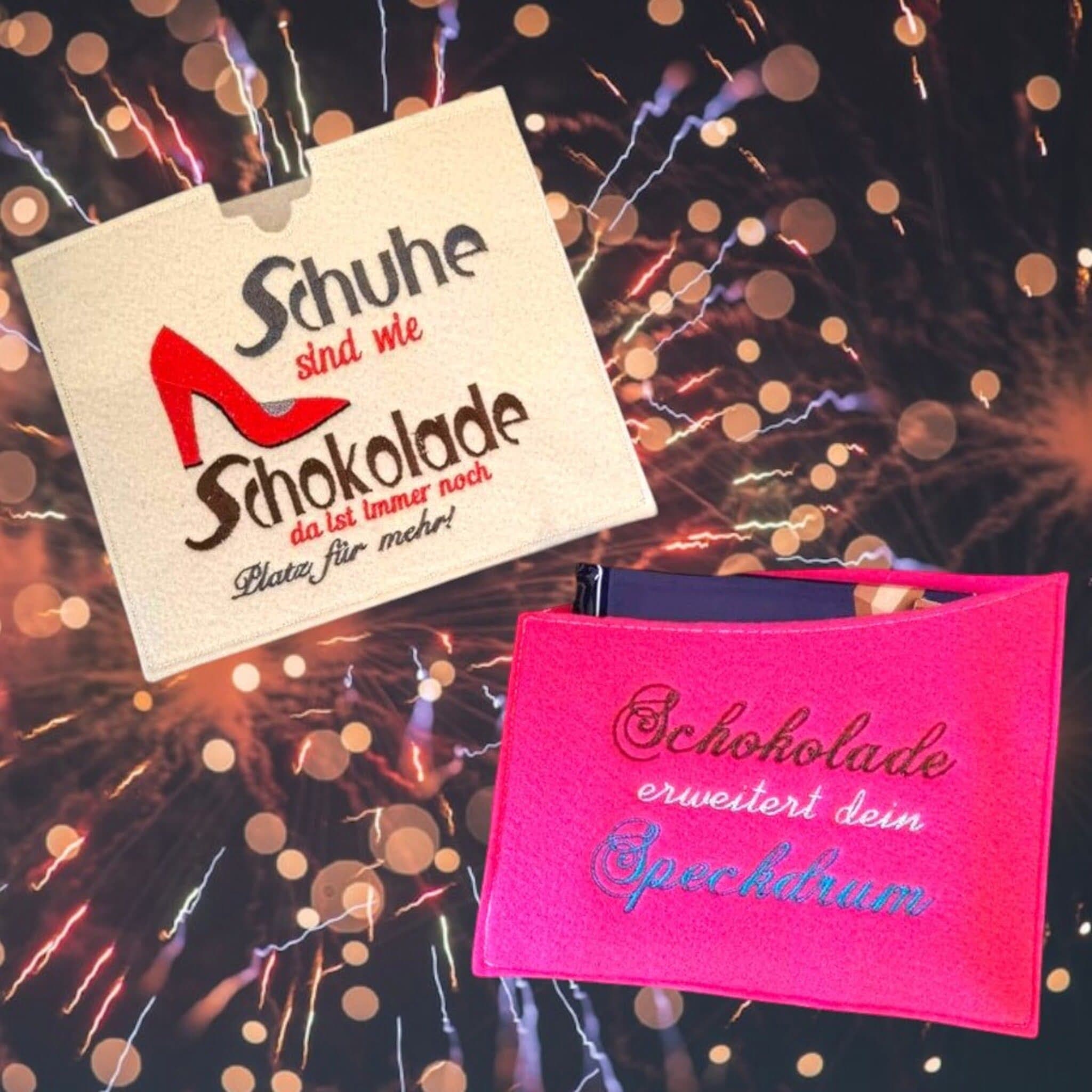 ITH Schokihüllen Blanko XL Stickdatei in 6 Varianten - Perfekt für Merci-Schokolade, Buntstifte und Geschenkverpackungen - 20x20 und 20x28 Rahmen