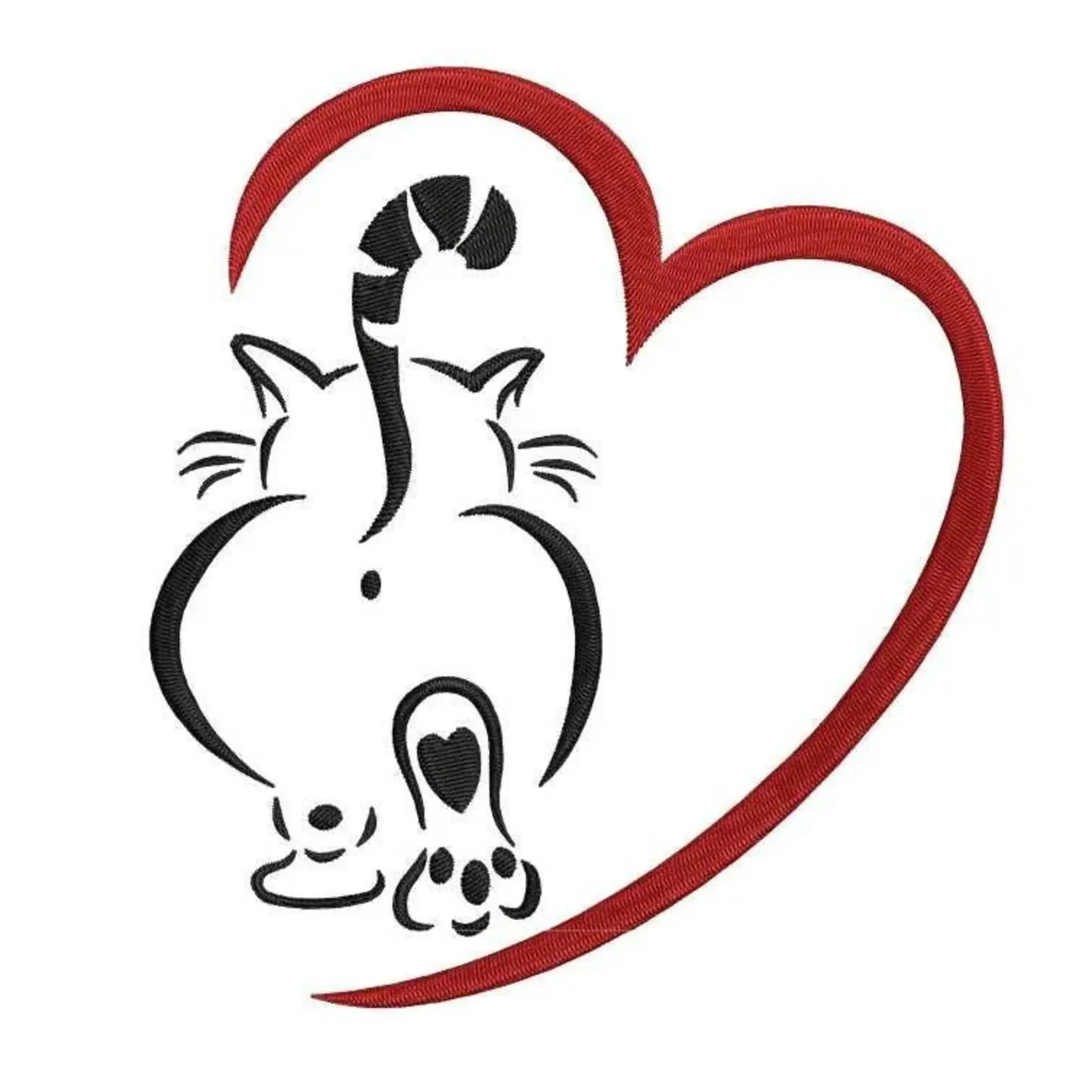 Stickdateien Katzen – Süße Katzenmotive sticken