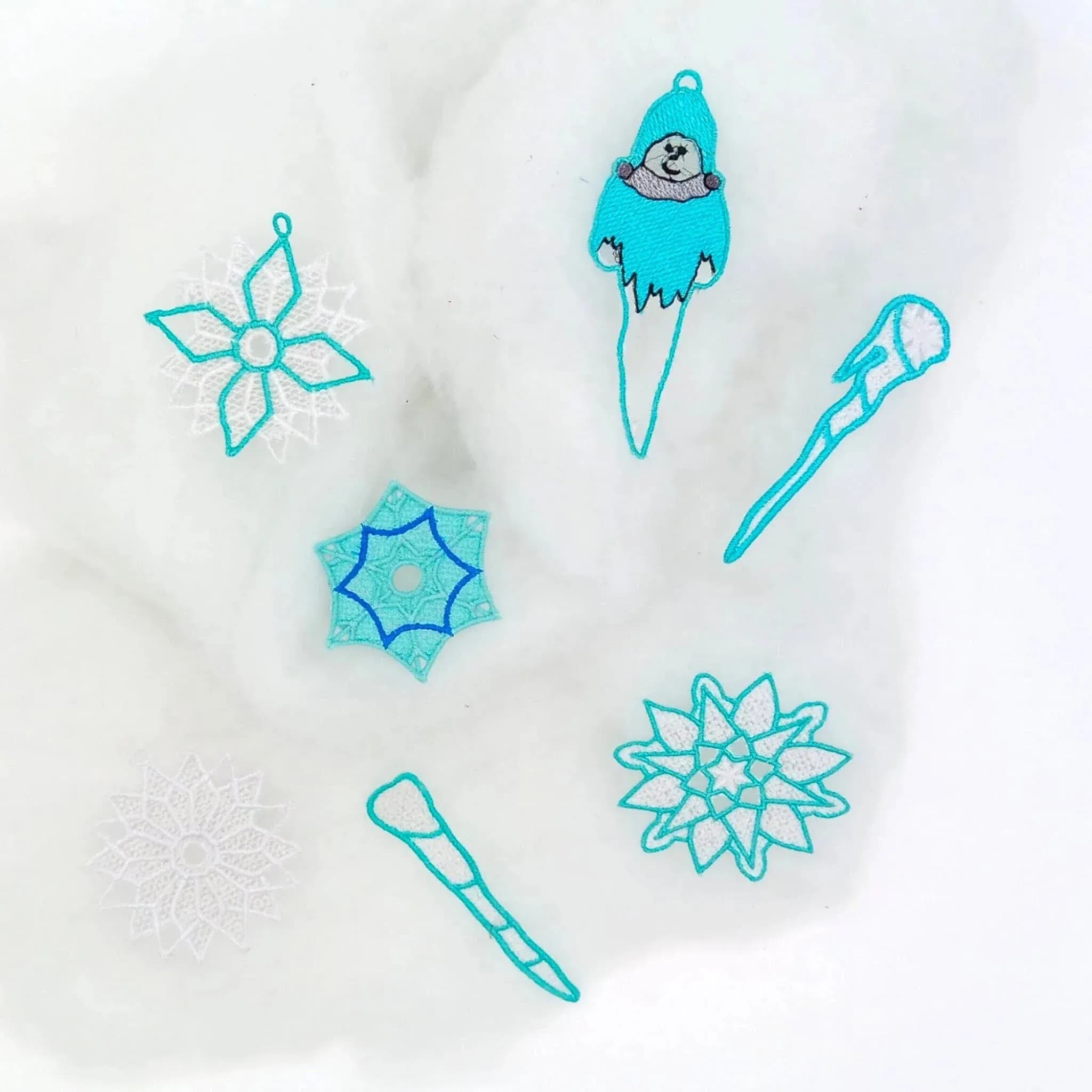 Stickdatei FSL Eis und Schnee