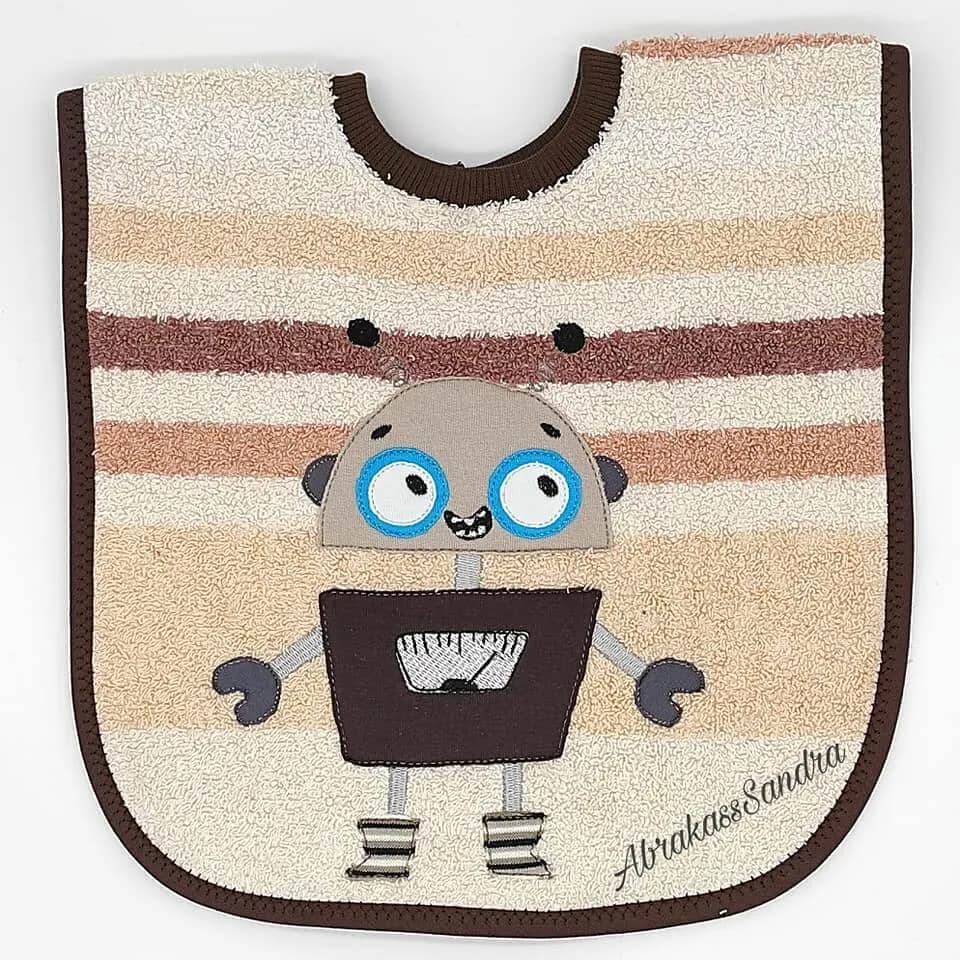 Stickdatei Roboter Robi Set