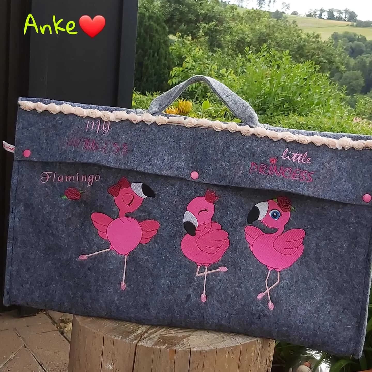 Stickdatei Flamingo Vollstick