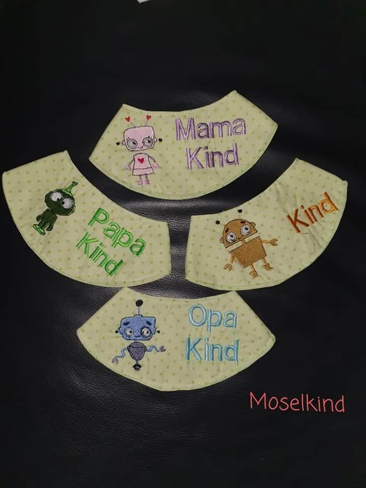 Stickdatei Roboter Robi Vollstick Minis