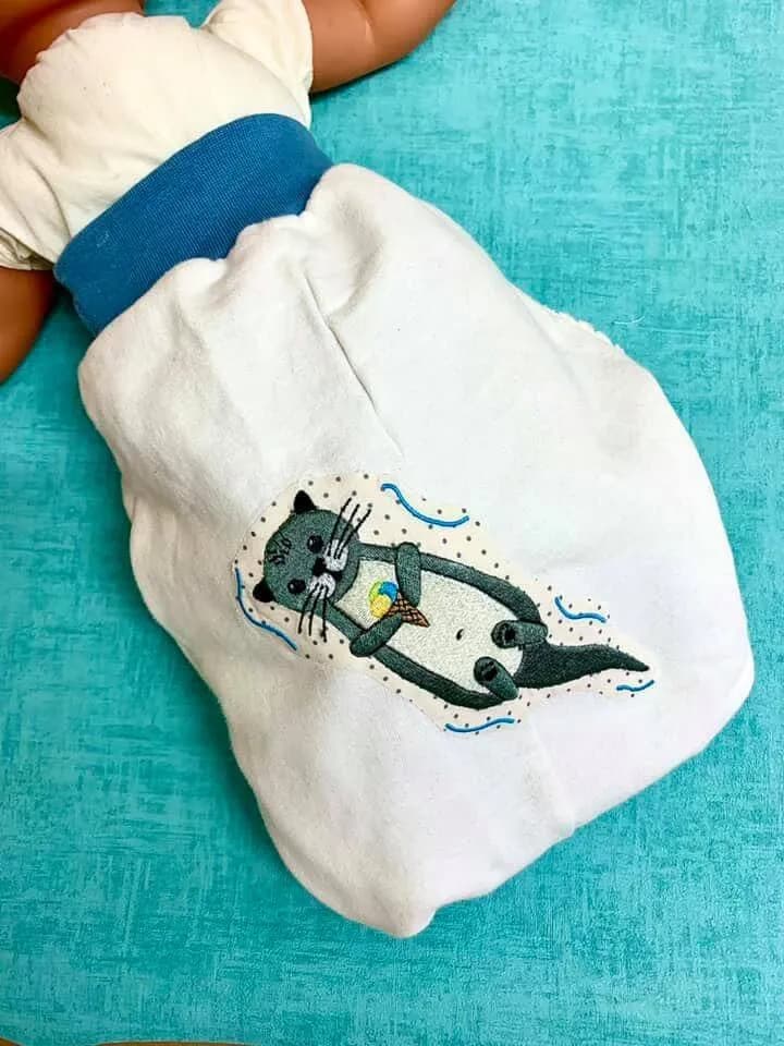 Stickdatei Otter Freebie Doodleapplikation