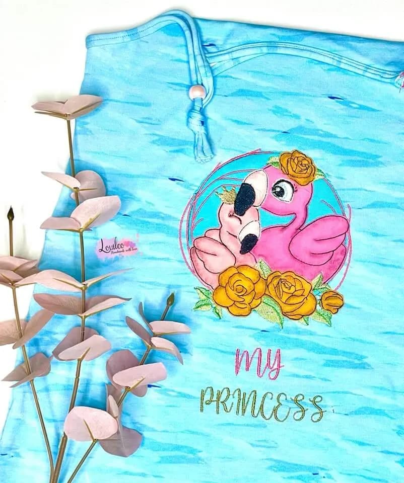 Stickdatei Flamingo Set Doodleappli