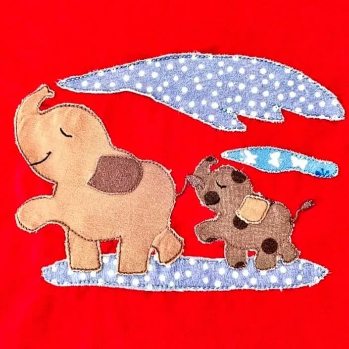 Stickdatei Elefant Elefantenmami