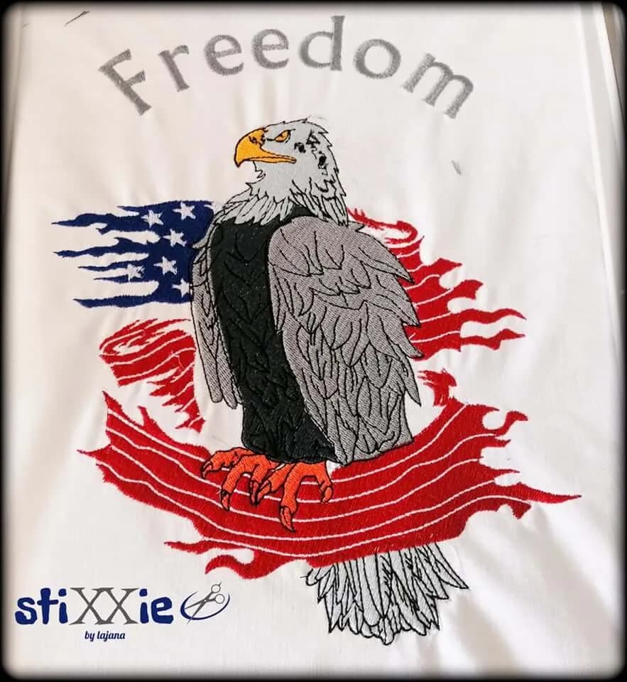 Stickdatei Adler USA Freedom Set