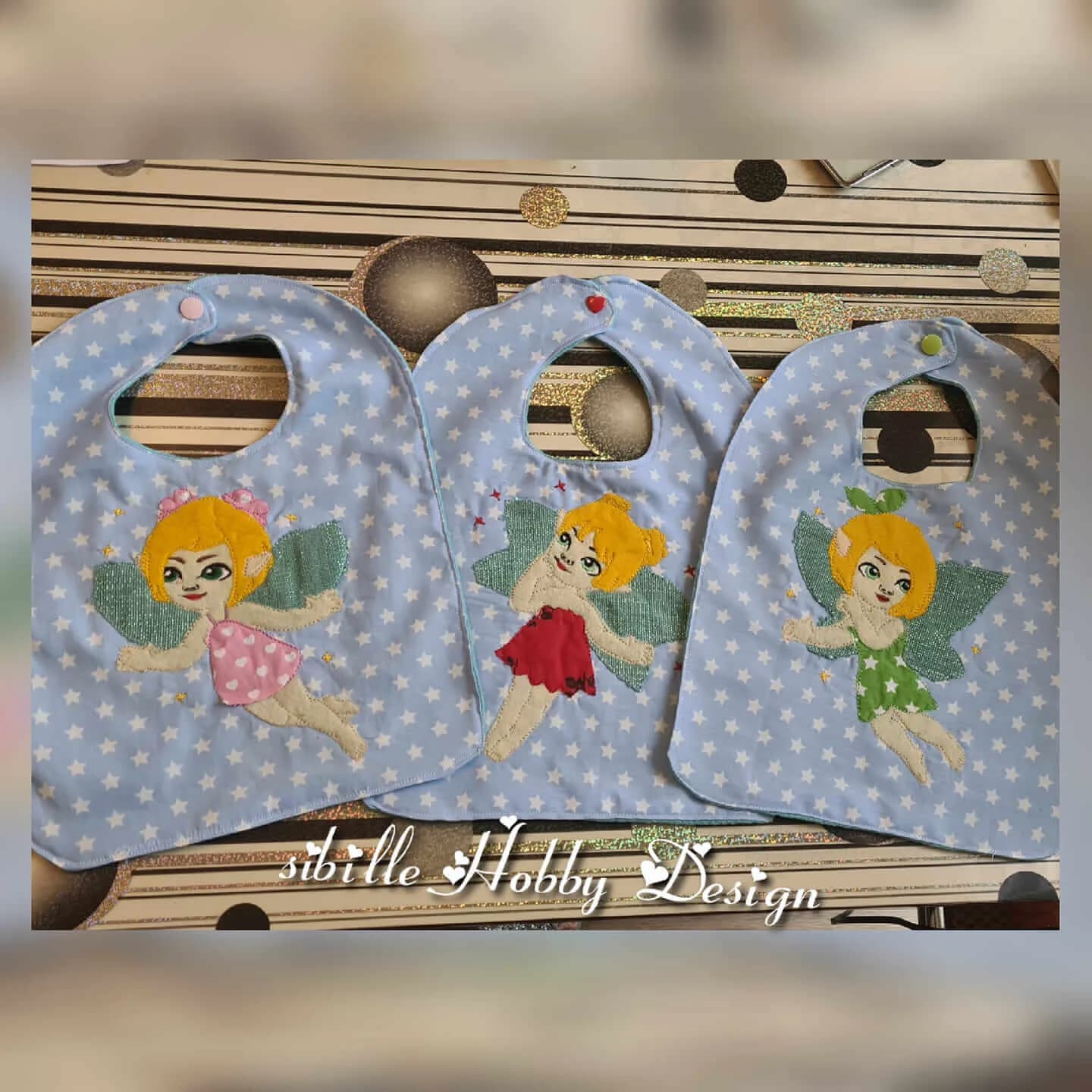 Stickdatei Elfen Set Doodleapplikation