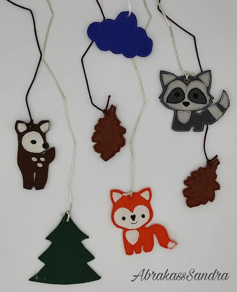 ITH Stickdatei Set Herbstmobile 8-teilig