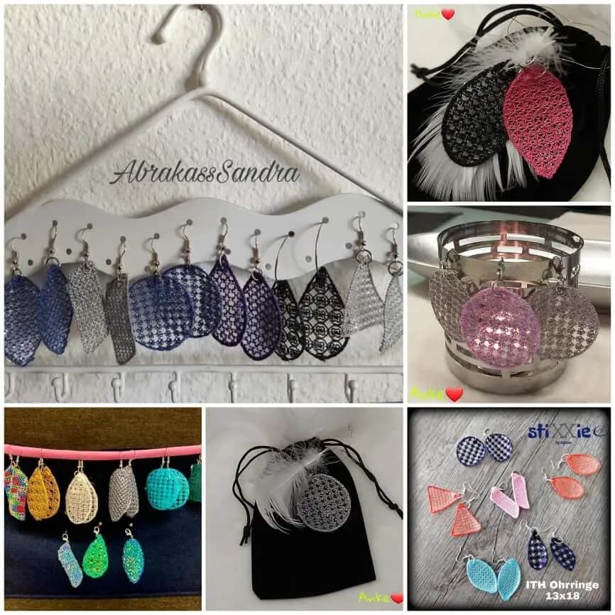 ITH Stickdatei Set Schmuckstücke 12-teilig