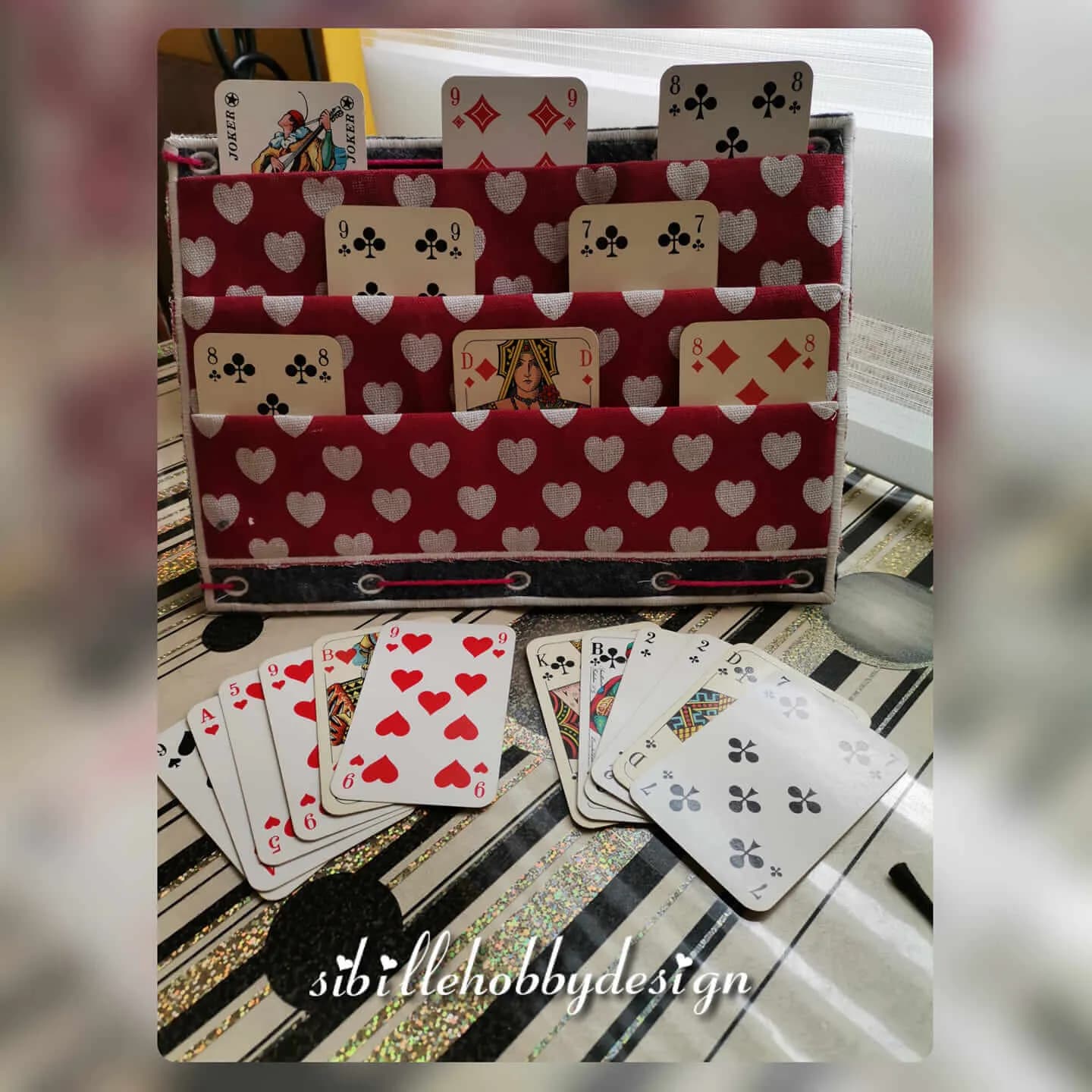 ITH Stickdatei Spielkartenhalter 3-teilig