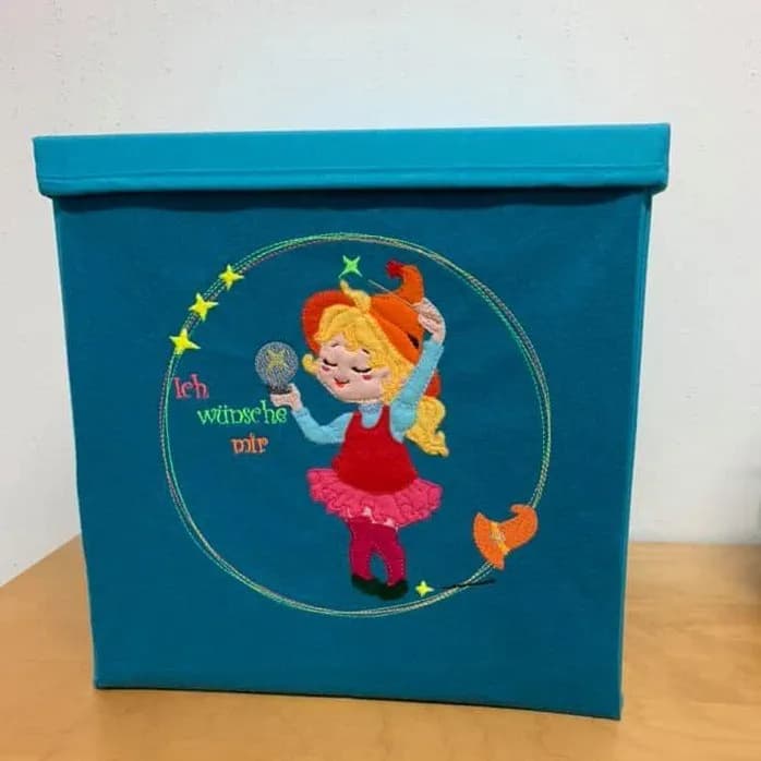 Stickdatei Kleine Hexe Doodle Applikation Set