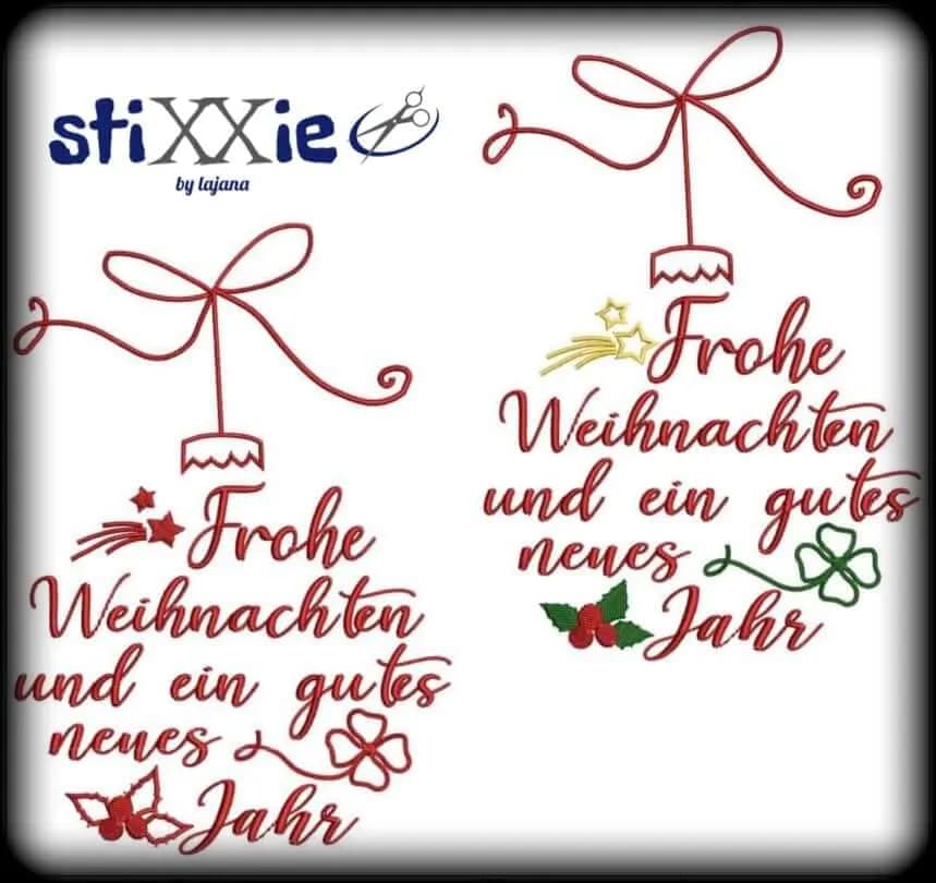 Stickdatei Weihnachten Kugel
