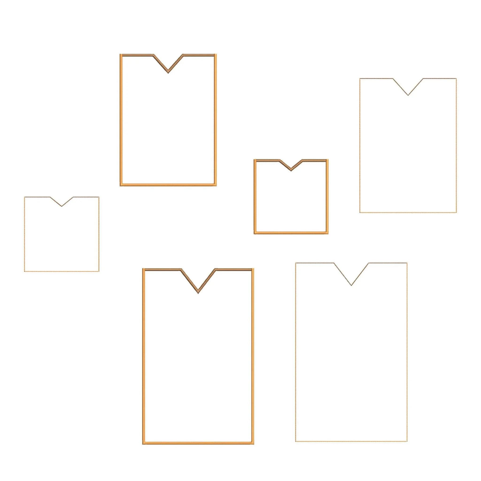 ITH Stickdatei Blankohuellen einfach