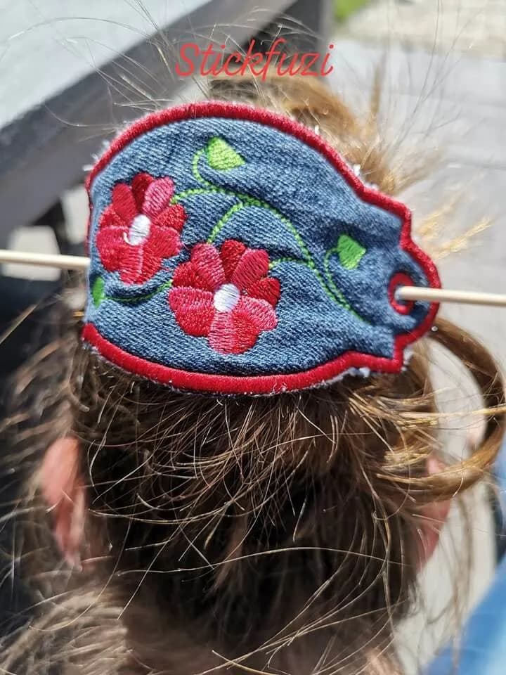 ITH Stickdatei Haarschmuck