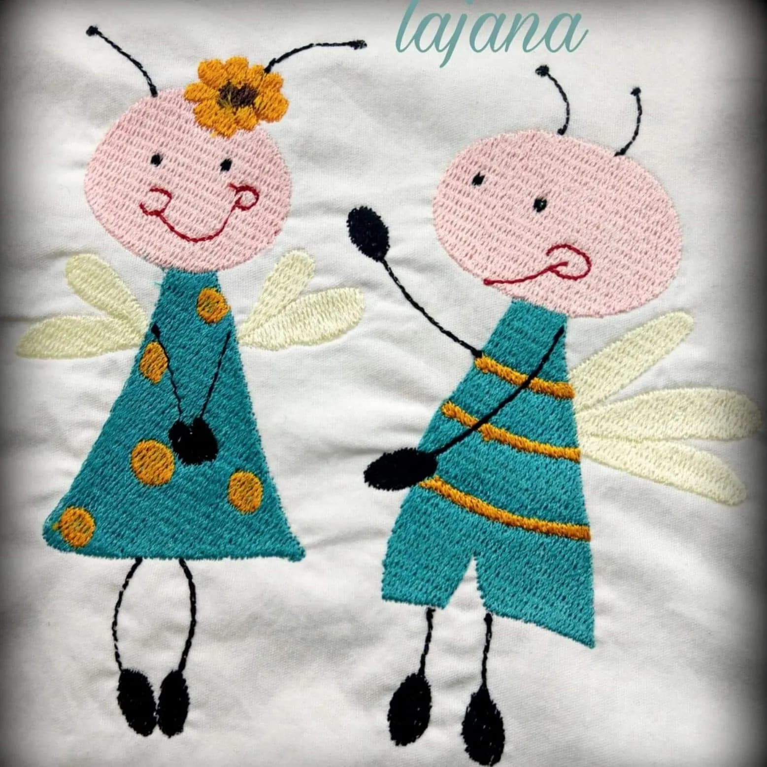 Stickdatei Elfen Pippa und Pepe