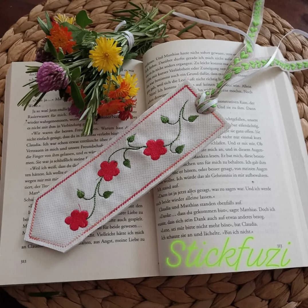 ITH Stickdatei Lesezeichen