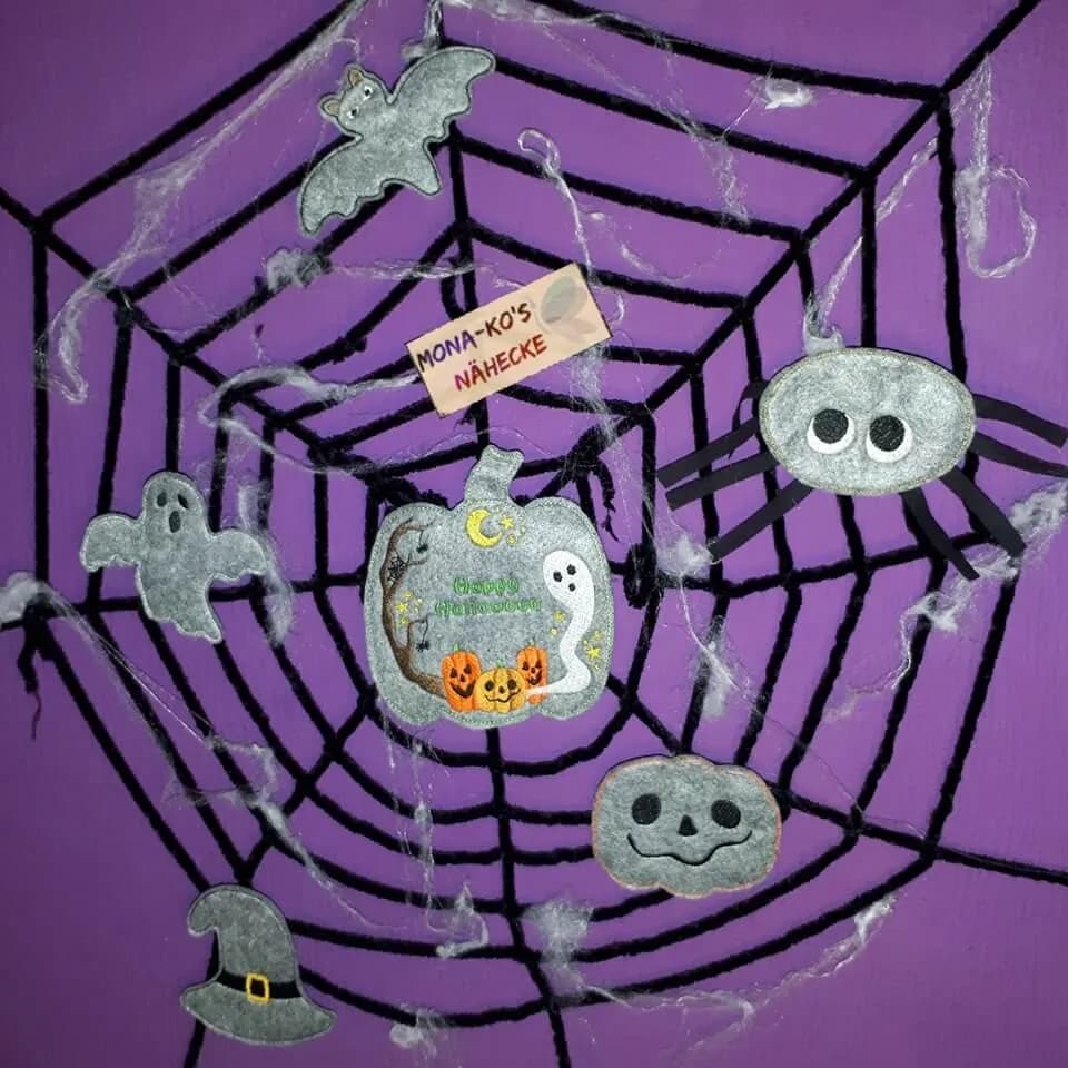 ITH Stickdatei Halloween Anhänger-Set