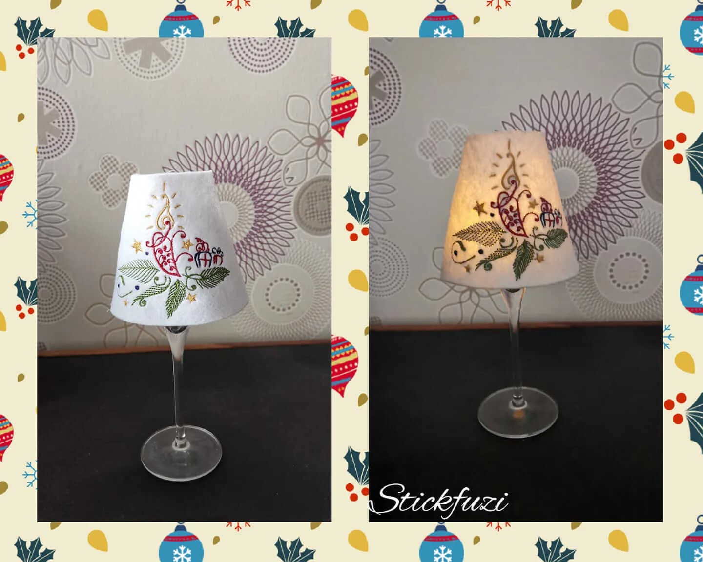 Stickdatei Weihnachtsmotiv »Edel«