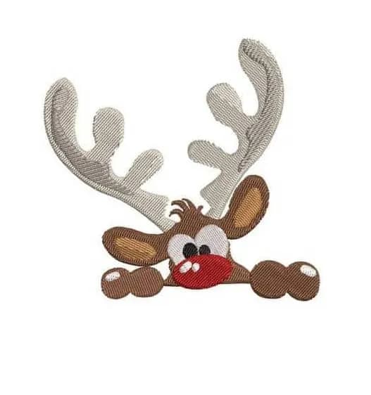 Stickdatei Elchi und Knollennase