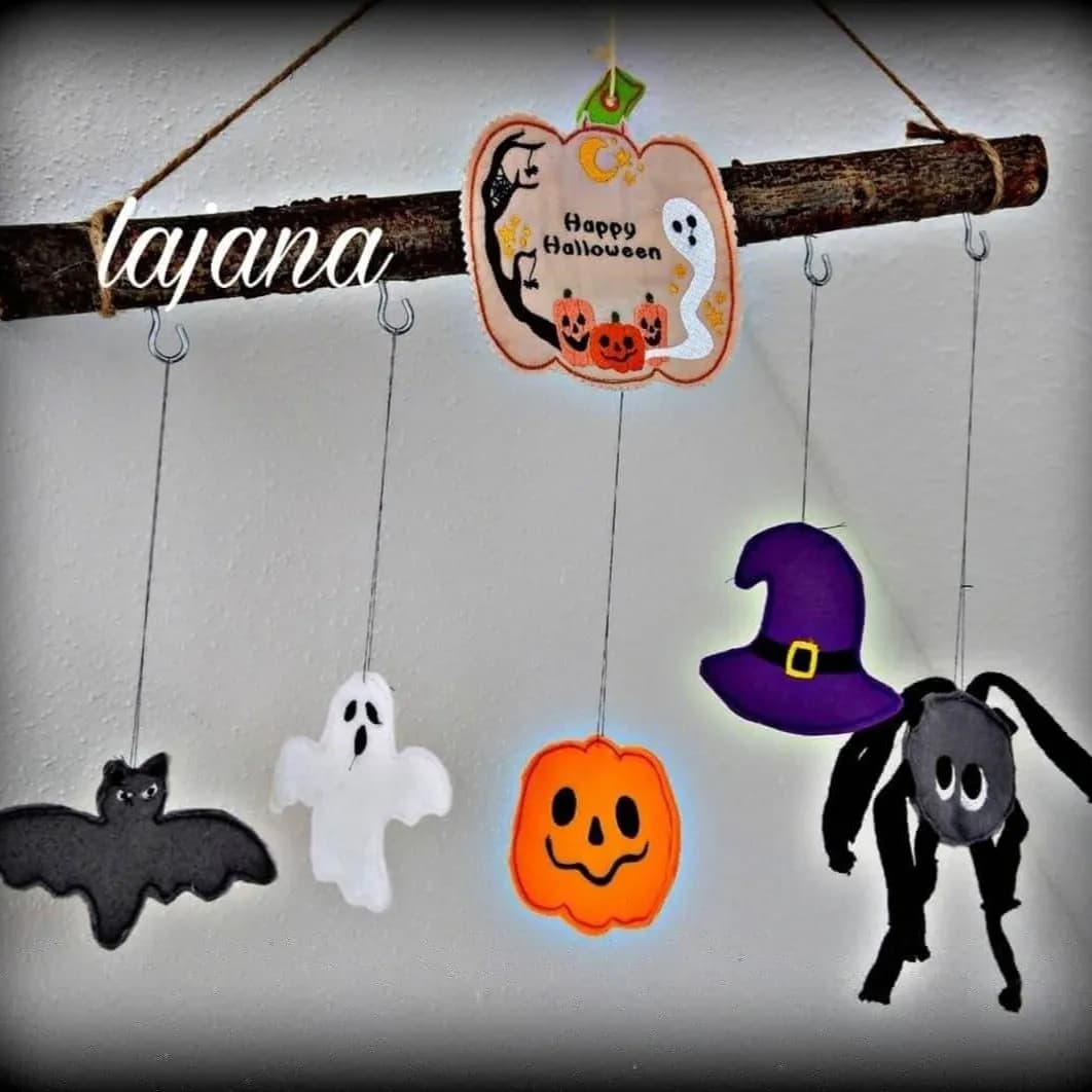 ITH Stickdatei Halloween Anhänger-Set