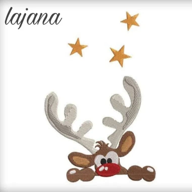 Stickdatei Elchi und Knollennase