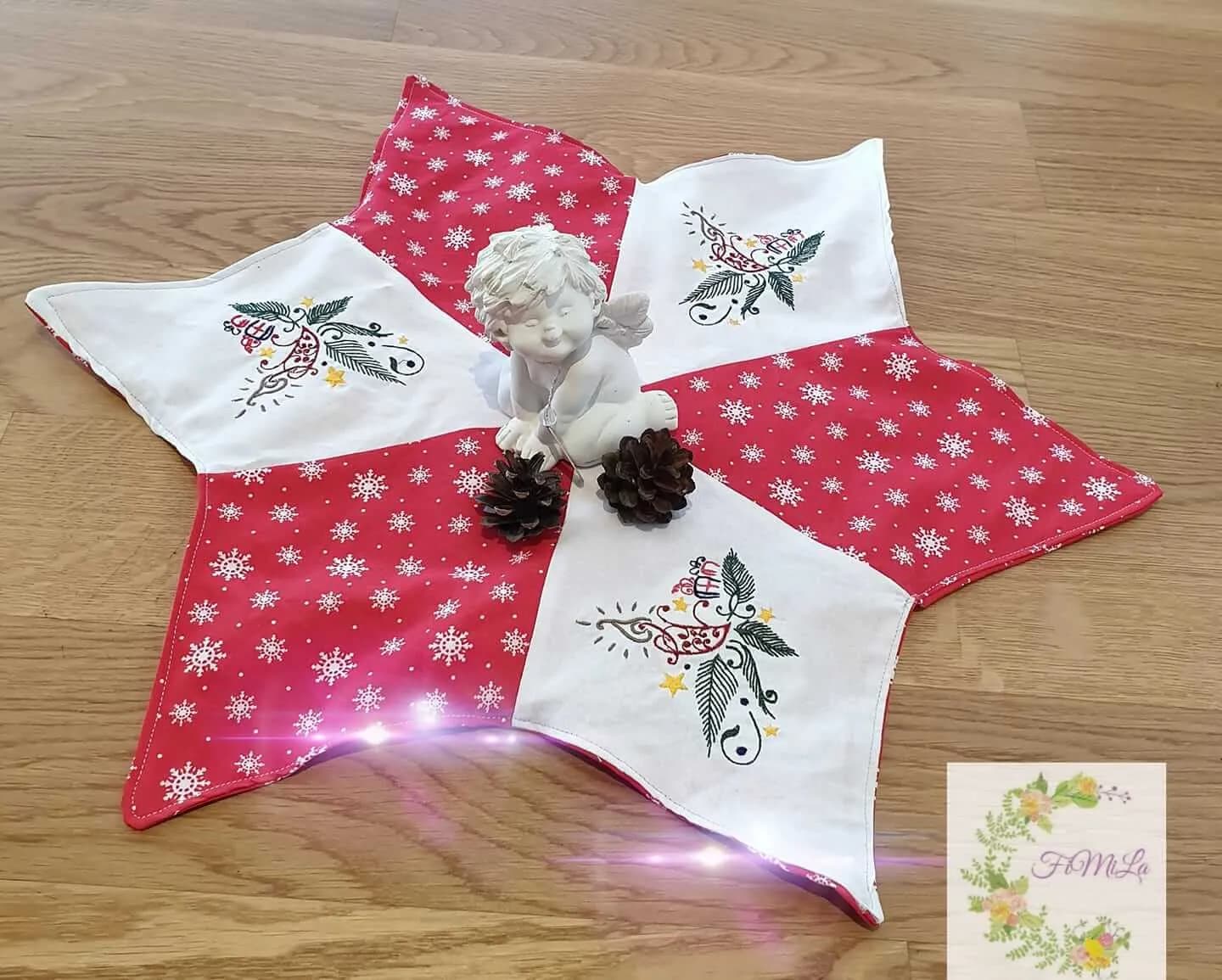 Stickdatei Weihnachtsmotiv »Edel«