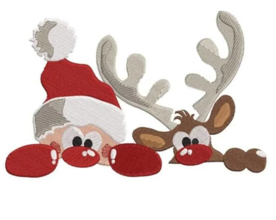 Stickdatei Elchi und Knollennase