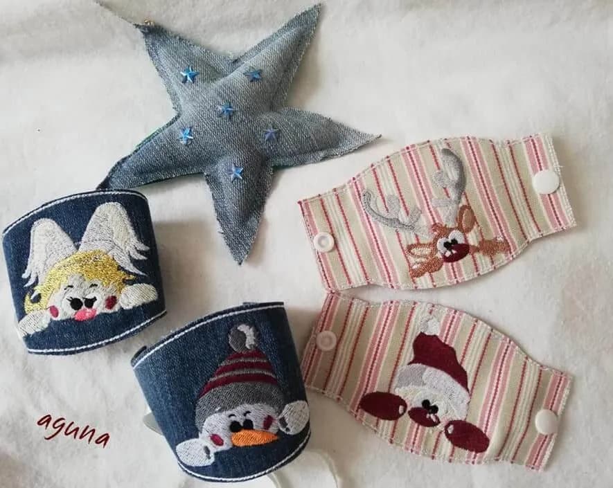 ITH Stickdatei Paket T1 Serviettenringe