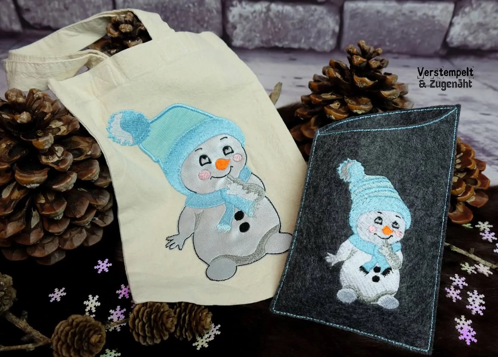 Stickdatei Schneemann Uli