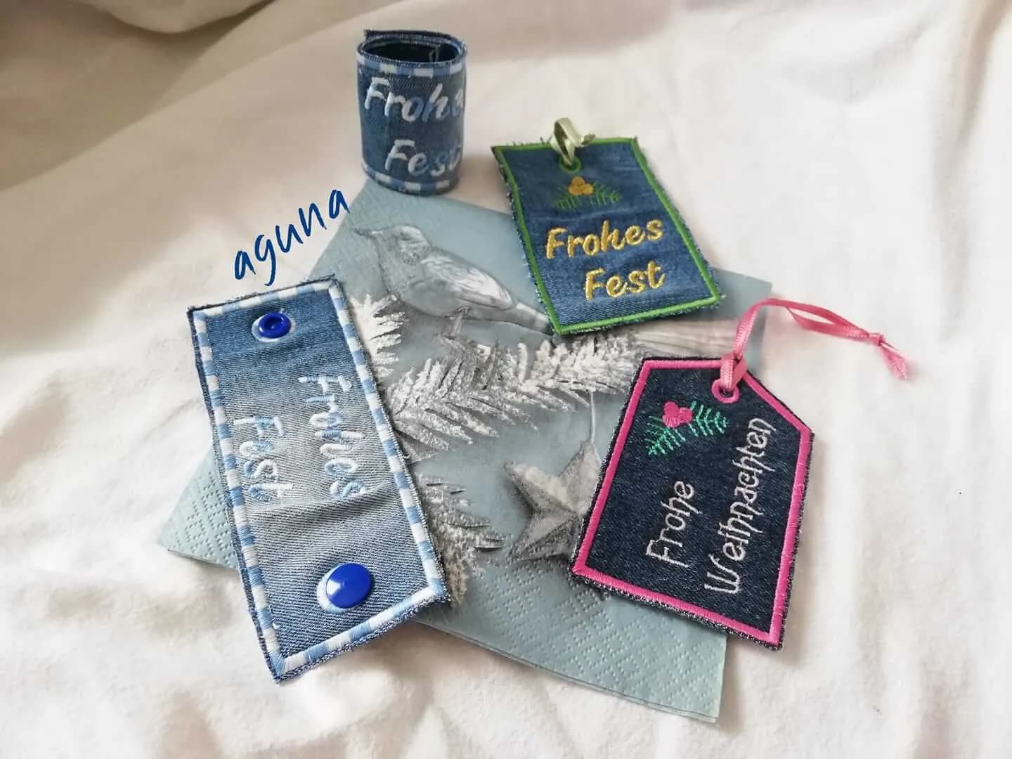 ITH Stickdatei Serviettenringe