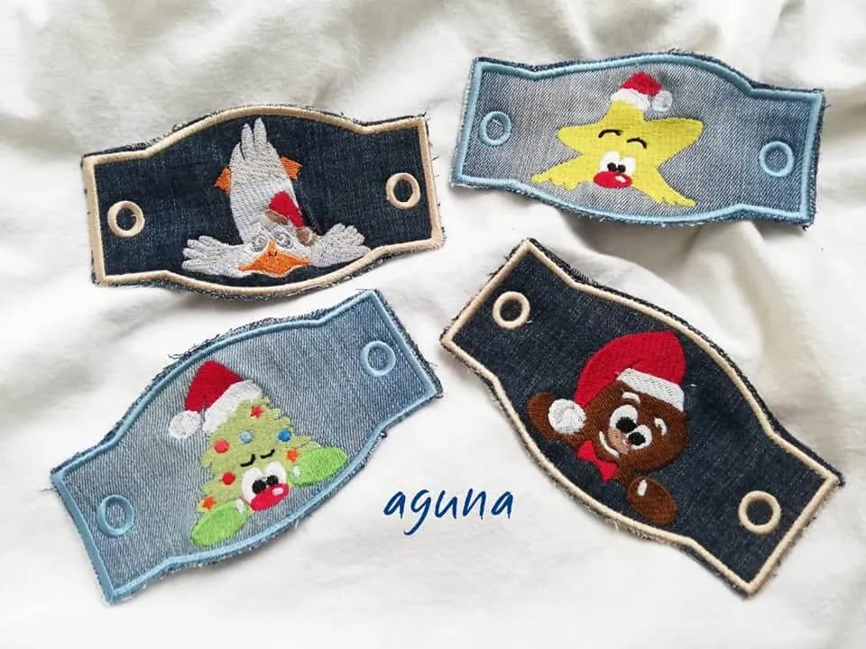 Stickdatei kleines Ösenpaket Set