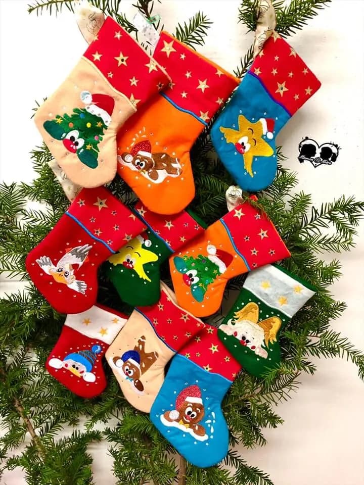 Stickdatei Weihnachten Lebkuchenmann Wolle