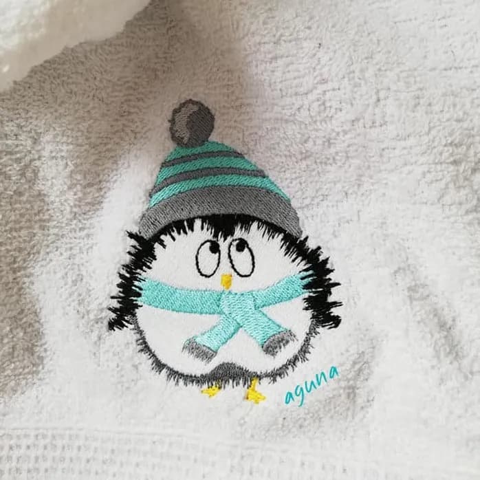 Stickdatei Pinguin Pingu und Pingi