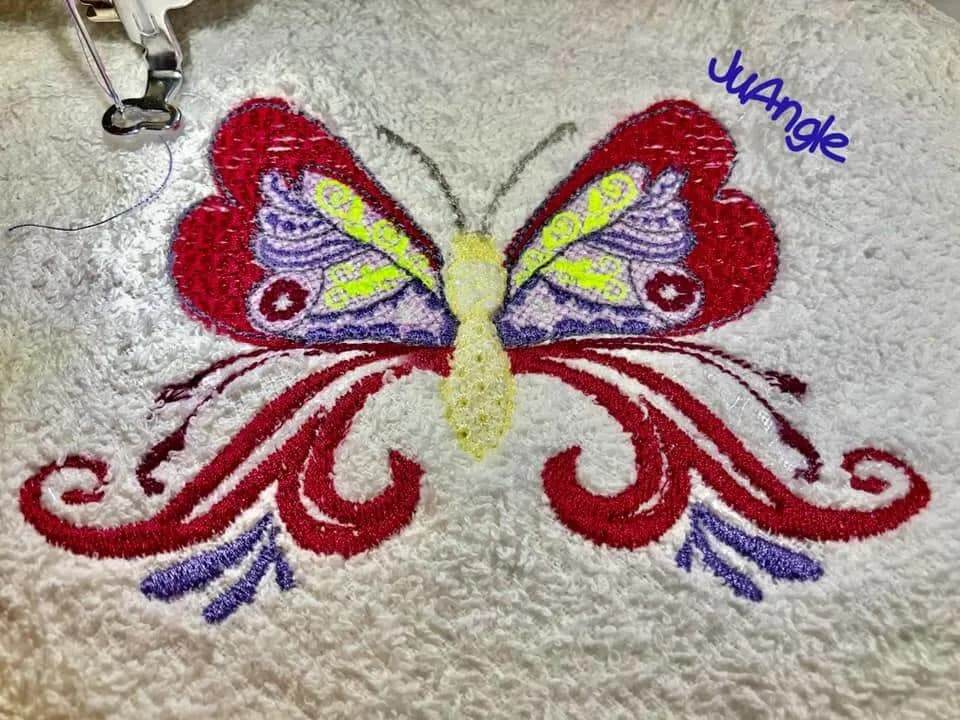 Stickdatei Schmetterling Romance 6-er Set