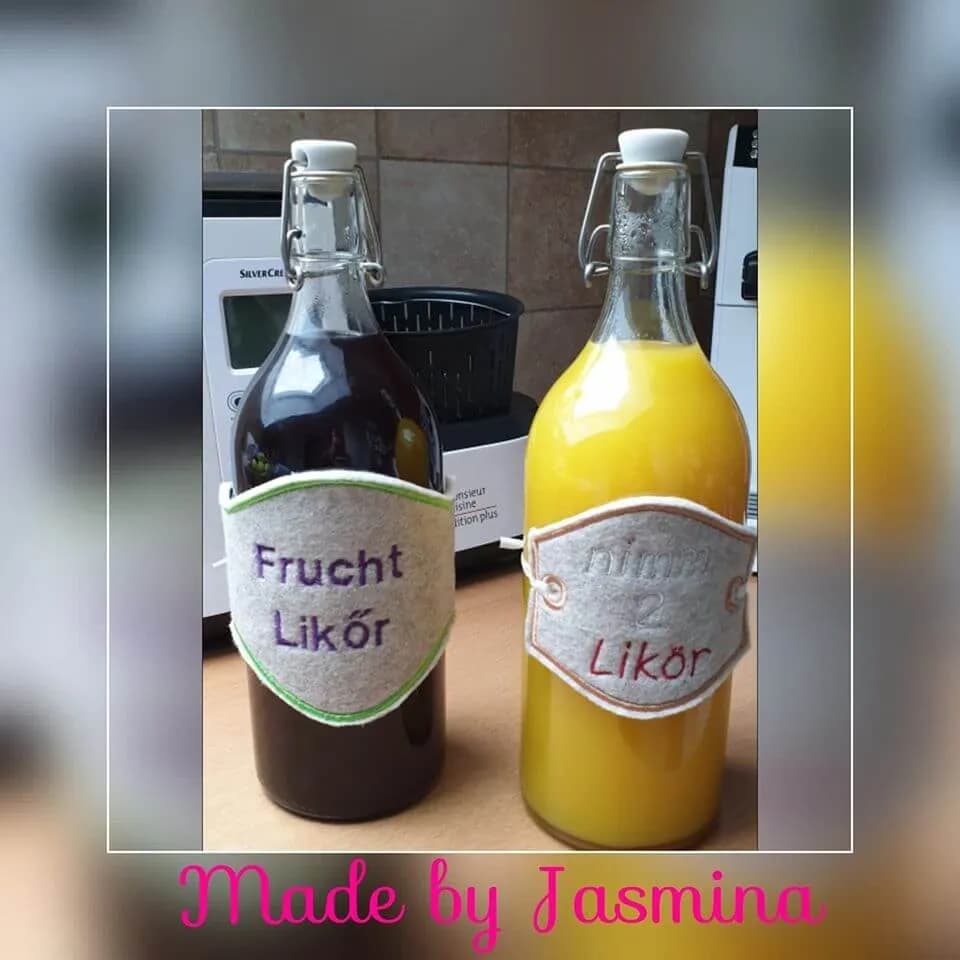 ITH Stickdatei GlasLabel Etiketten