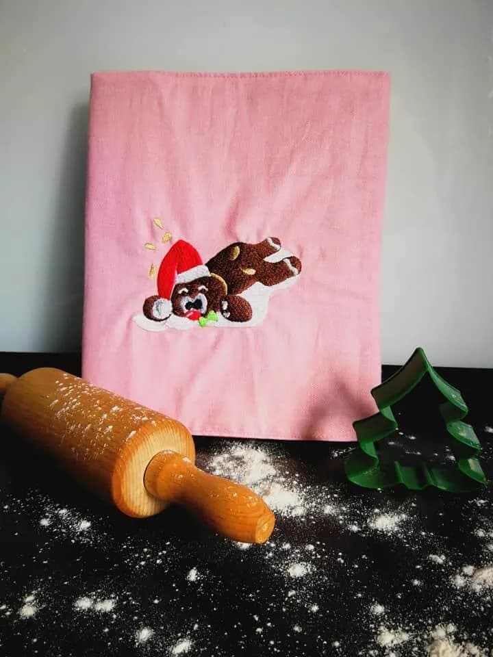 Stickdatei Weihnachten Lebkuchenmann Wolle
