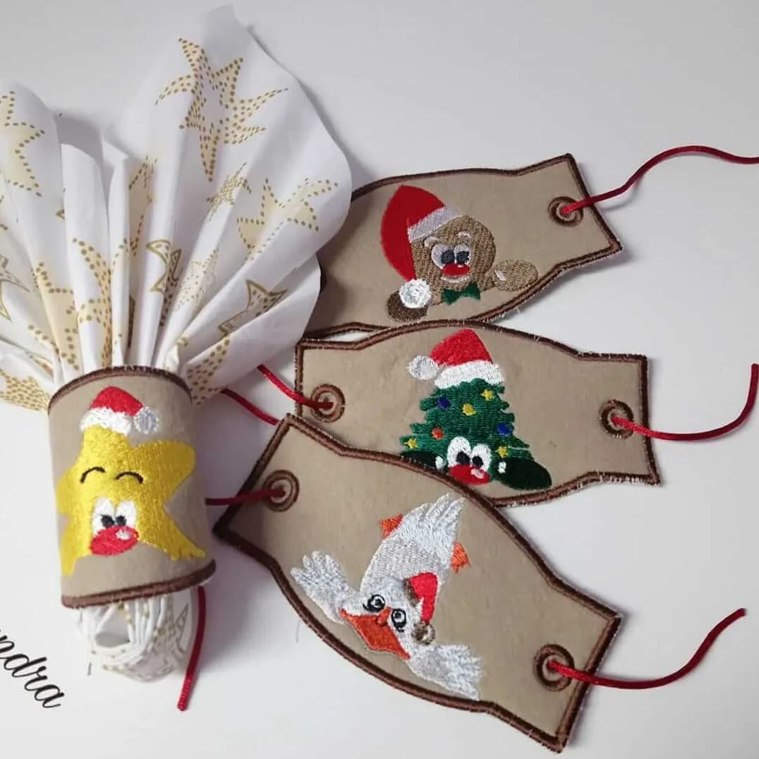 ITH Stickdatei Serviettenringe T2