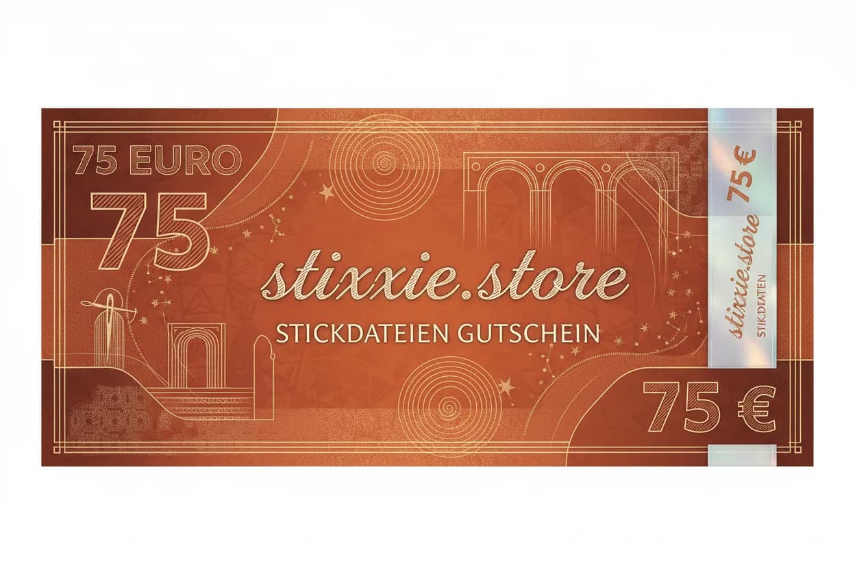 stiXXie Geschenkgutschein – Stickdateien verschenken