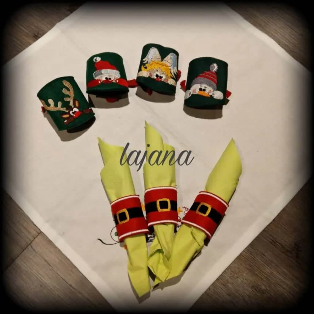 ITH Stickdatei Serviettenringe