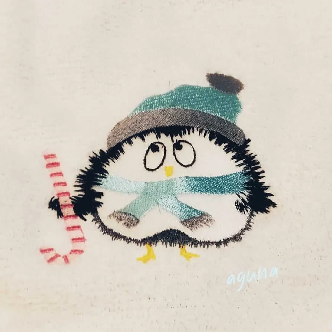 Stickdatei Pinguin Pingu und Pingi